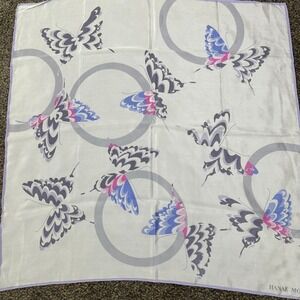 Hanae Mori silk butterfly‎ scarf